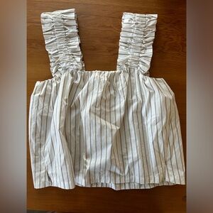 Frame ruffle strap tank top, small, like new condition, never worn